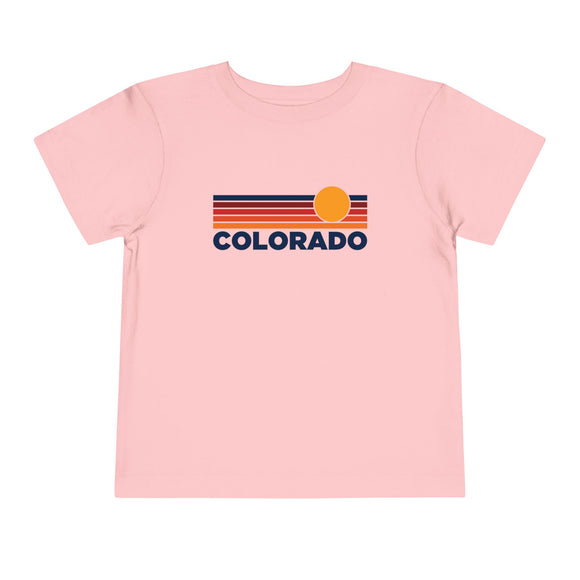 Colorado Toddler T-Shirt - Retro Sun Tee