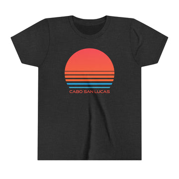 Buy dark-grey-heather Cabo San Lucas, Mexico Youth Shirt - Retro 80s Cabo San Lucas Kid's T-Shirt