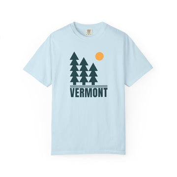 Buy chambray Vermont T Shirt, Comfort Colors Cotton 100% Cotton Trees Tee