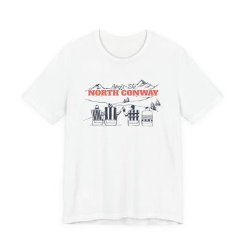 North Conway, New Hampshire Après-ski T-Shirt - Vintage Mountain Graphic Tee - 0