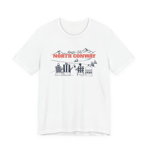 North Conway, New Hampshire Après-ski T-Shirt - Vintage Mountain Graphic Tee