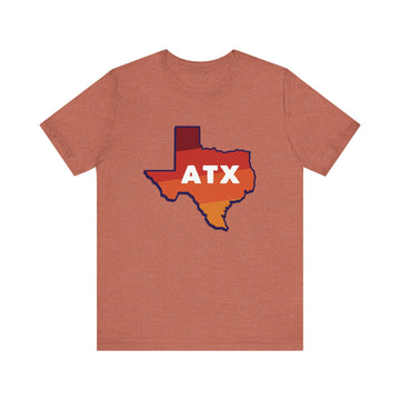 Buy heather-clay Austin, Texas T-Shirt Retro - Adult Unisex Austin T Shirt