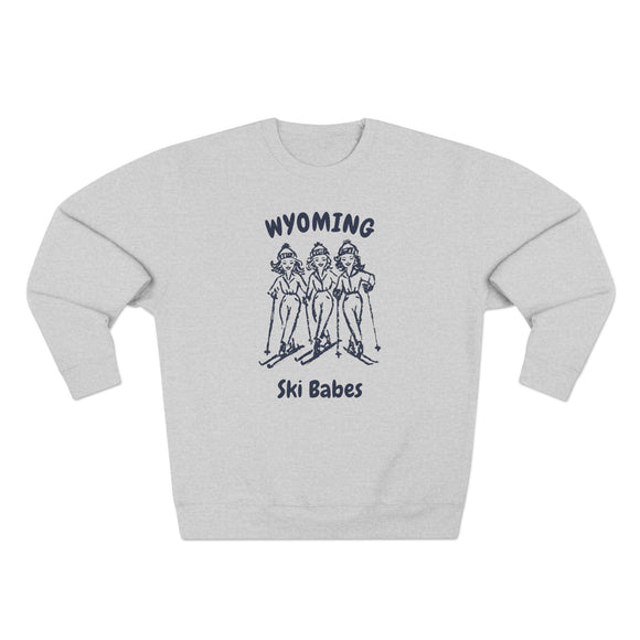 Premium Wyoming Ski Babes Sweatshirt
