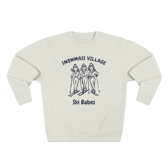 Premium Snowmass Village, Colorado Ski Babes Sweatshirt