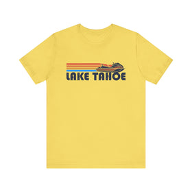 Buy maize-yellow Lake Tahoe, California T Shirt - Retro Jetski PWC Graphic Tee