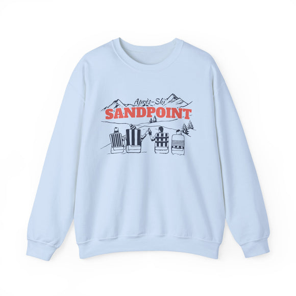 Sandpoint, Idaho Sweatshirt Après-Ski Crewneck - Mountain Ski Lodge Design