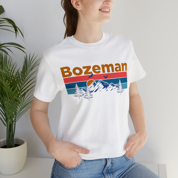 Bozeman, Montana Shirt - Mountain Sunset Unisex Bozeman T-Shirt
