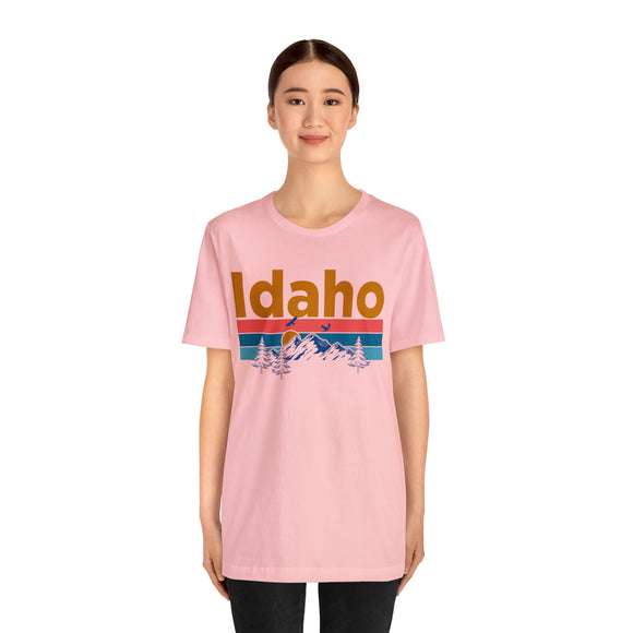 Idaho T-Shirt - Mountain Sunset Unisex Idaho Shirt