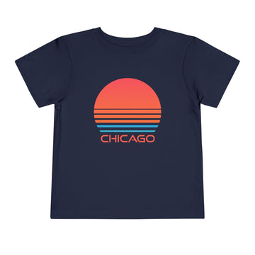 Chicago, Illinois Toddler T-Shirt - Retro 80s Toddler Chicago Shirt