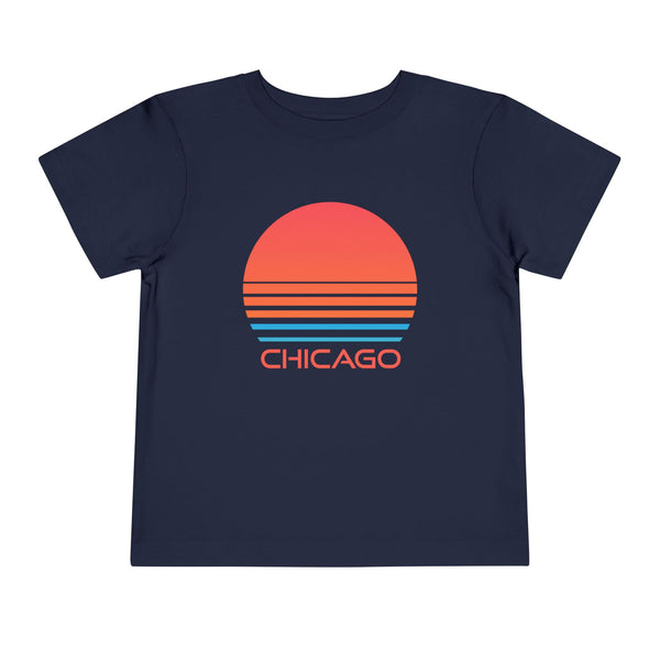 Chicago, Illinois Toddler T-Shirt - Retro 80s Toddler Chicago Shirt