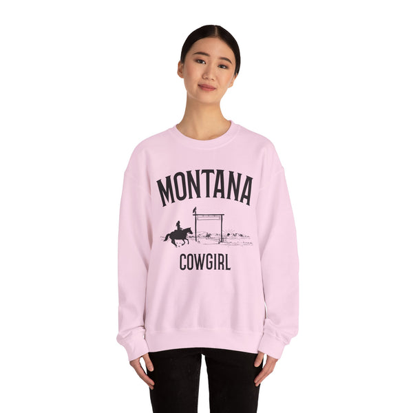 Montana Sweatshirt - Mountain Cowgirl Graphic Crewneck