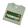 Vermont Graphic Tee, Comfort Colors Retro Mountain Unisex T shirt