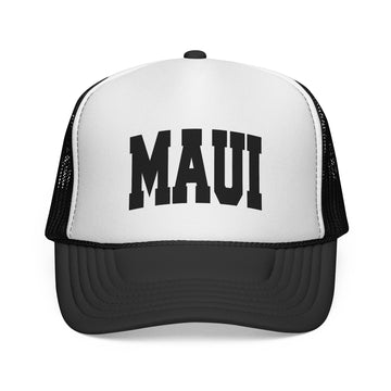 Maui, Hawaii Collegiate Style Trucker Hat - 0