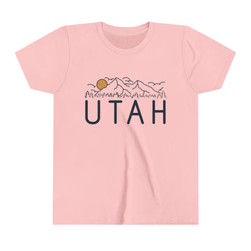 Utah Youth T-Shirt - Unisex Kids Utah Shirt - 0