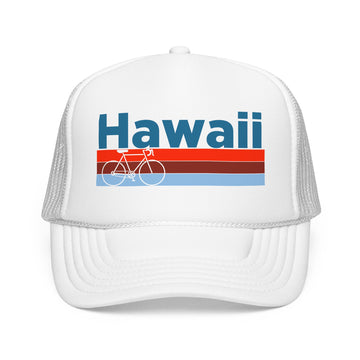 Hawaii Trucker Hat - Foam Hawaii Bike Cap - 0