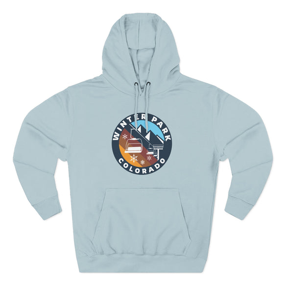 Premium Winter Park, Colorado Ski Lift Hoodie