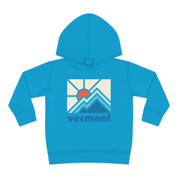 Buy turquoise Vermont Toddler Hoodie - Minimal Style Unisex Vermont Toddler Sweatshirt