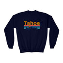 Lake Tahoe, California Youth Sweatshirt - Unisex Kid's Lake Tahoe Crewneck Sweatshirt-4