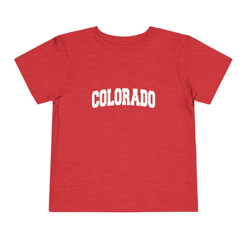 Buy heather-red Colorado Toddler Graphic Tee - Kids Colorado Vacation T-Shirt