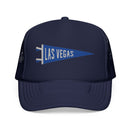Las Vegas, Nevada Pennant Trucker Hat — Retro Flag Foam Cap-1