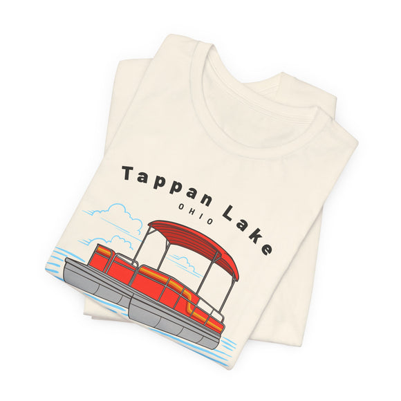 Tappan Lake, Ohio T Shirt - Pontoon Boat Tee