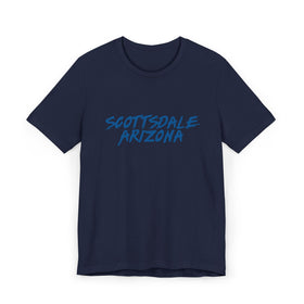 Buy navy Scottsdale T-Shirt | 100% Cotton Retro Arizona Tee