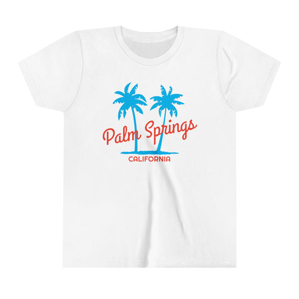Palm Springs, California Youth Shirt - Retro Palm Tree Palm Springs Kid's T-Shirt