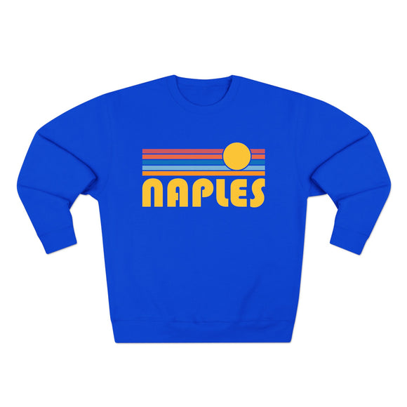 Premium Naples, Florida Retro Sun Graphic Sweatshirt