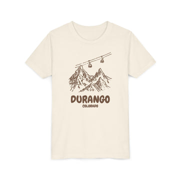 Durango, Colorado Youth T-Shirt — Vintage Gondola Ski Mountain Tee