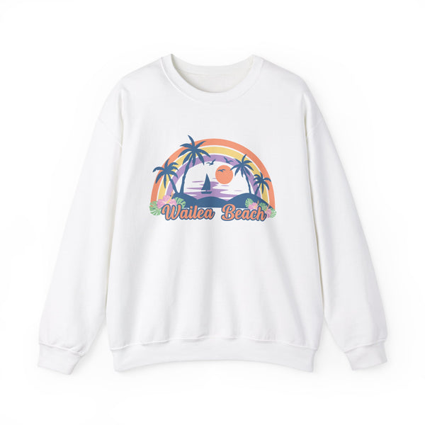 Wailea Beach, Hawaii Sweatshirt - Unisex Retro Beach Crewneck Wailea Beach Sweatshirt