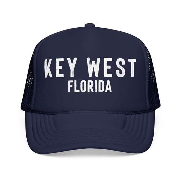 Key West, Florida Trucker Hat - Foam Key West Cap