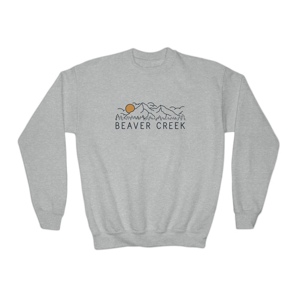 Beaver Creek, Colorado Youth Sweatshirt - Unisex Kid's Beaver Creek Crewneck Sweatshirt