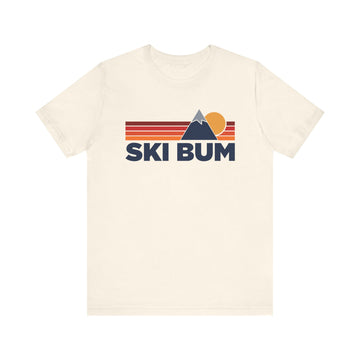 Buy natural Retro Ski Bum T-shirt, Mountain Tee, Vintage Ski Bum Unisex Jersey Shirt, Outdoor Hiking Apparel
