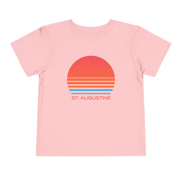 Buy pink St. Augustine, Florida Toddler T-Shirt - Retro 80s Toddler St. Augustine Shirt