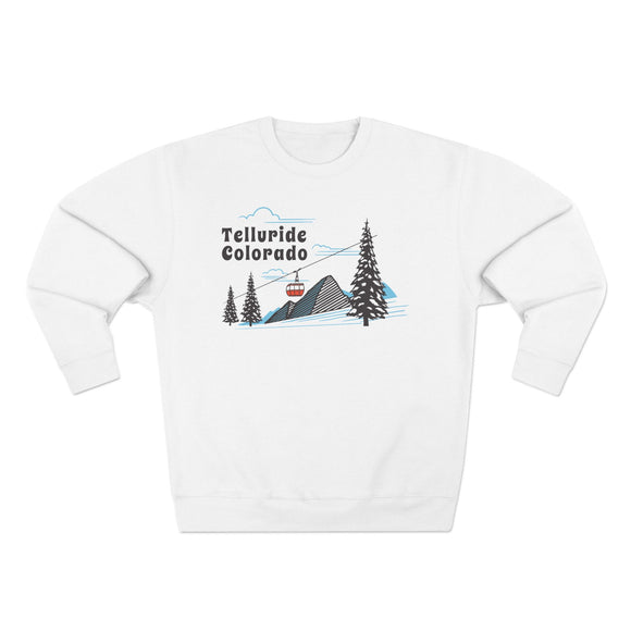 Premium Telluride, Colorado Sweatshirt Unisex Crewneck, Premium Sweatshirt, Crewneck Jumper, Ski Resort Apparel