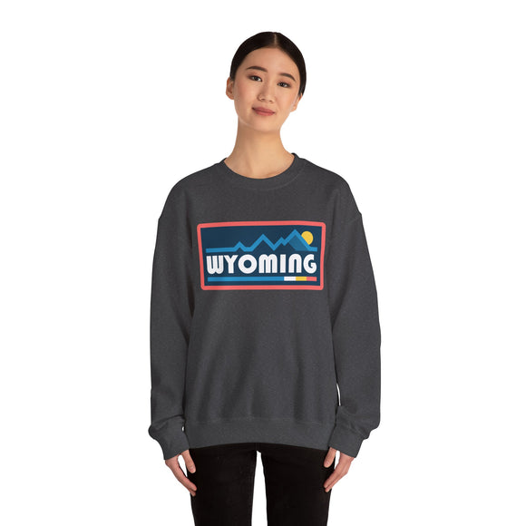 Wyoming Sweatshirt - Mountain Graphic Crewneck