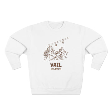 Premium Vail, Colorado Gondola Ski Mountain Sweatshirt - 0