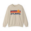 Atlanta, Georgia Sweatshirt Retro Sun Unisex - Atlanta Vintage Inspired Warm Pullover Jumper