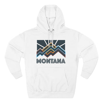 Montana Hoodie - Retro Mountain Unisex Sweatshirt - 0