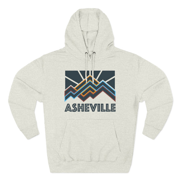 Asheville, North Carolina Hoodie - Retro Mountain Unisex Sweatshirt