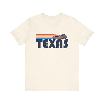 Texas T Shirt - Retro Jetski PWC Graphic Texas Tee - 0