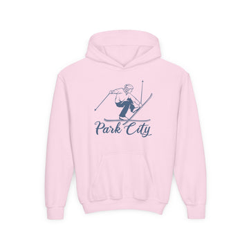 Buy light-pink Park City, Utah Youth Hoodie - Snow Ski Kids Park City Hooded Sweatshirt