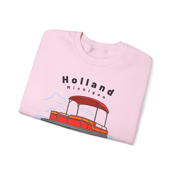 Holland, Michigan Sweatshirt - Pontoon Boat Sweatshirt