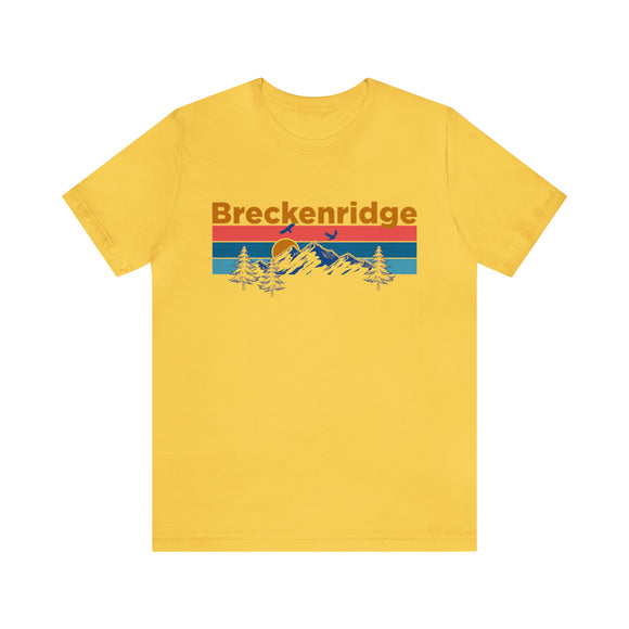 Breckenridge, Colorado Shirt - Mountain Sunset Unisex Breckenridge T-Shirt