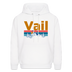 Vail, Colorado Hoodie - Retro Mountain & Birds Vail Hooded Sweatshirt - white