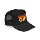 Kids Ohio Retro Sunset Trucker Hat - Youth Snapback Cap