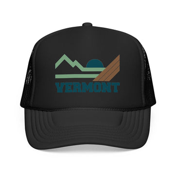 Kids Vermont Trucker Hat Mountain - Youth Snapback Cap
