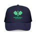 Kids Wisconsin Pickleball Trucker Hat - Youth Snapback Cap on white background