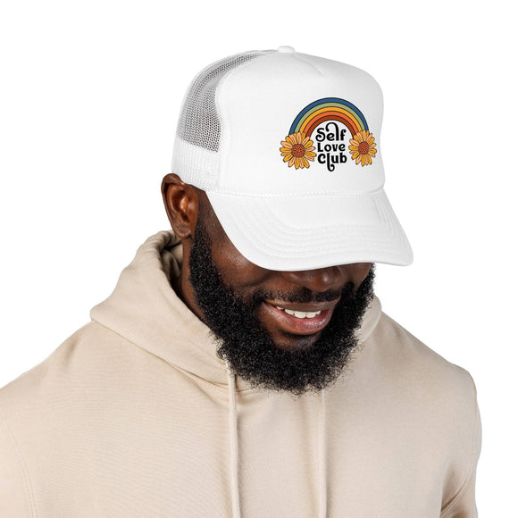 Kids Self Love Club Trucker Hat Boho - Youth Snapback Cap