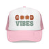 Kids Good Vibes Trucker Hat Boho - Youth Snapback Cap